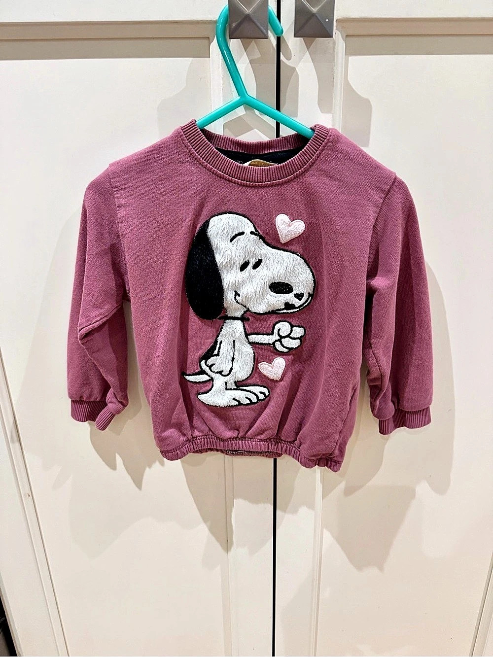 Snoopy Girls 2-3t Pink Sweatshirt Like New